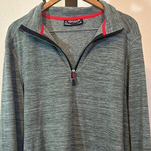 Avalanche Men's Quarter Zip Top Stand Up Pullover - Size Large